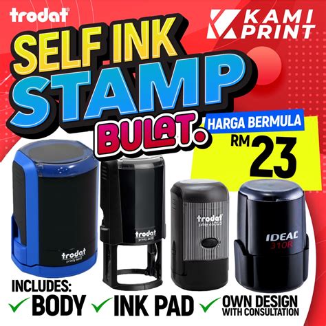 Cop Bulat Trodat Cop Self Ink Stamp Round Stamp Company Stamp