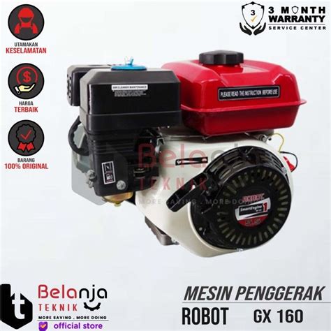 Robot Mesin Penggerak Bensin Serbaguna Gx Hp Engine Lazada