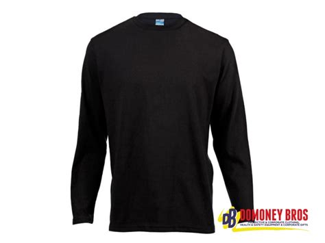 T Shirt Vic Bay 180g Crew Neck Long Sleeve Domoney Brothers