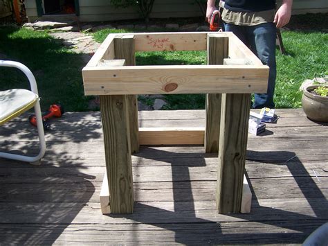 Making purses and saving the world: Rain Barrel Installation: Building a Stand