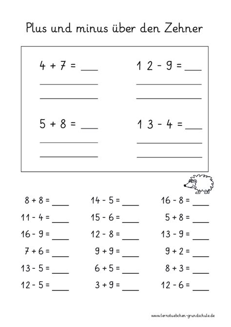 Zehnerzahlen Plus Und Minus Mathe Grundschule Pdf