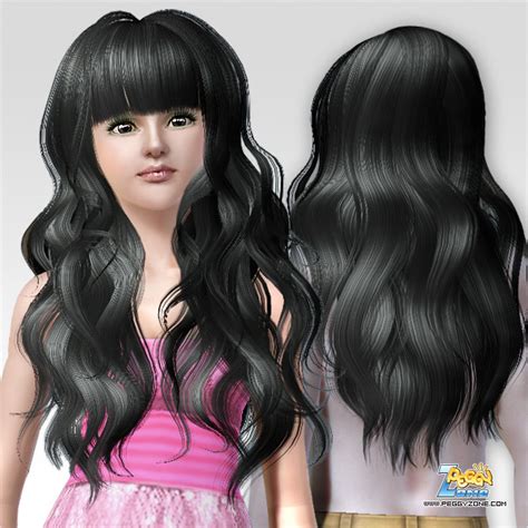 Special Dimensional Curls With Bangs Id By Peggy Zone Sims