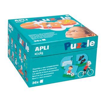 Puzzle Apli 36 piezas de cartón Deportes y sus complementos Otros