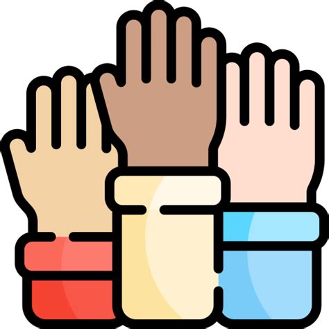 Raise hand - Free hands and gestures icons