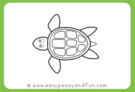 How to Draw a Turtle - Step by Step Drawing Tutorial - Easy Peasy and Fun