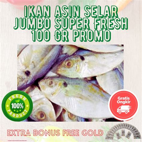 Jual Ikan Asin Selar Jumbo 1 Kg Bahan Pokok Murah Paket Makanan