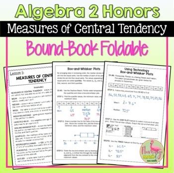 Measures Of Central Tendency Foldable By Flamingo Math By Jean Adams