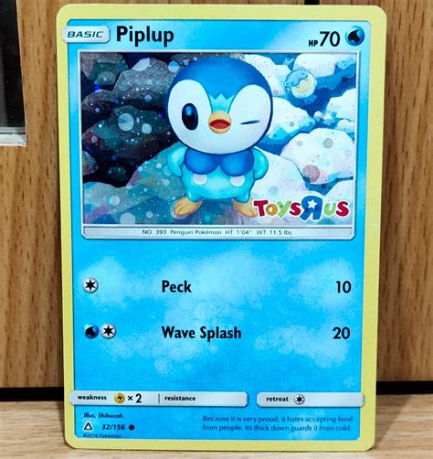 Pokemon Tcg Piplup Cosmos Toys R Us Promo Holo Toys