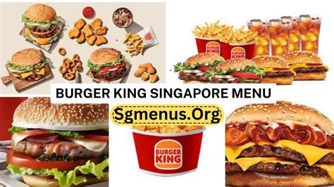 Burger King Singapore Menu New Prices 2024