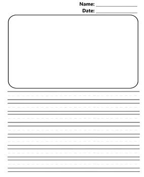 Lined Paper For First Grade Writing