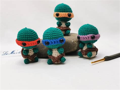 Tortue Ninja Amigurumi Kawaii Fait Main Au Crochet La Mu S Heure