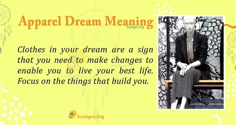 Apparel In Your Dream Meaning Interpretation And Symbolism