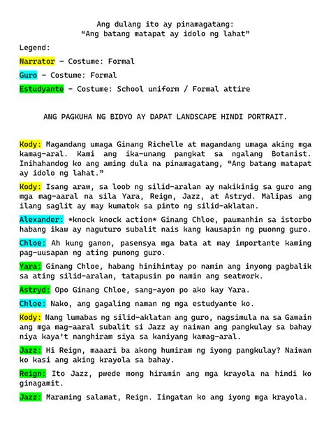 Botanist Matapat Dula Lecture Notes 1 5 Ang Dulang Ito Ay