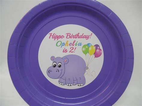 Hippo Birthday Party Baby Shower Hippopotamus Theme Personalized