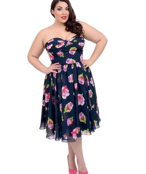 Strapless Dress Plus Size Pluslook Eu Collection