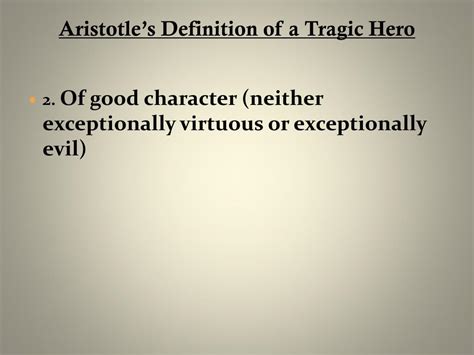 Ppt Aristoles Definition Of A Tragic Hero Powerpoint Presentation