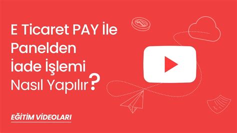 E Ticaret Pay Le Panelden Ade Lemi Nas L Yap L R Youtube