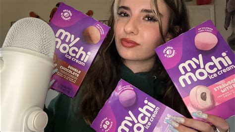 [asmr] Eating Mochi Ice Cream Mouth Sounds👄 Youtube