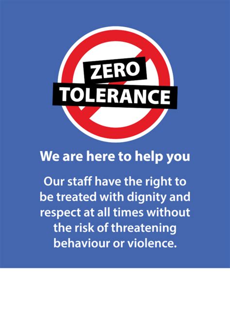 Zero Tolerance We Are Here To Help Pod Posters On Demand