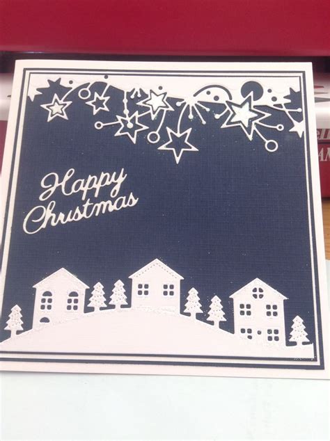 Memory box dies 2013 Christmas card | Xmas cards, Christmas cards, Cards