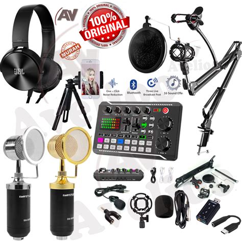 Jual Paket Kumplit Mic Condenser Bm Stand Soundcard V