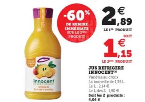 Promo Jus R Frig R Innocent Chez U Express Icatalogue Fr