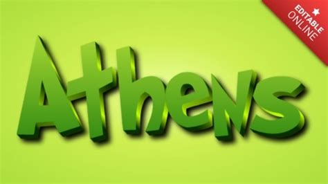 Athens The Grinch Font Text Effect Generator