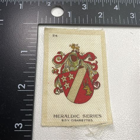 Vintage HERALDIC SERIES 24 BDV Cigarettes Tobacco Silk Patch 24YA EBay