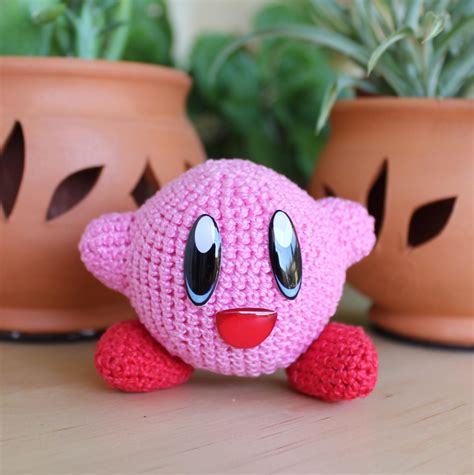 Kirby Plush Kirby Amigurumi Crochet Kirby Gamer Gift Geek | Etsy