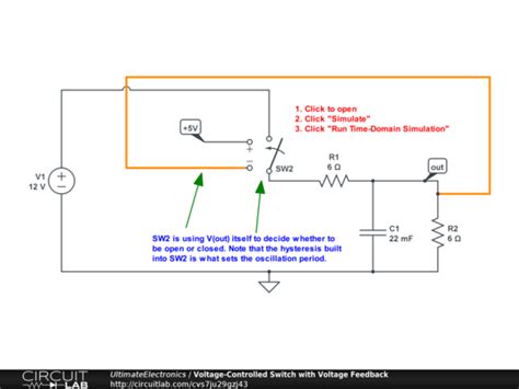 Voltage Controlled Switch With Voltage Feedback CircuitLab