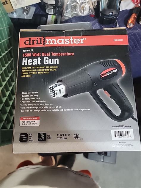 DrillMaster 1500w Dual Temperature Heat Gun EBay