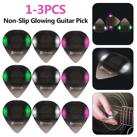 Portable Musical Instrument Led Glowing Plectrum With High Sensitivity