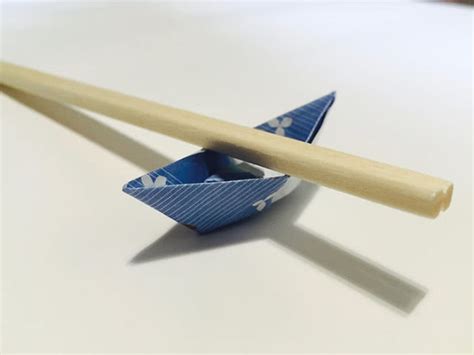 Origami Chopstick Holder Boat Instructions In Easy Steps Savor