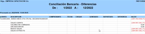 Conciliación Bancaria Informes De Diferencias Portal De Clientes Siigo Software Contable Y