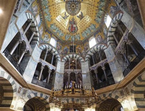 Image Of Aachen Germany Circa August Charlemagne Palatine