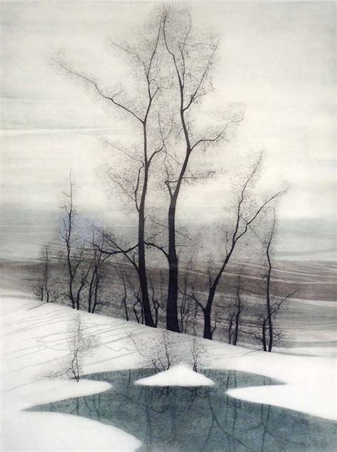 P Buckley Moss Trees In Winter Renjeau Art Galleries