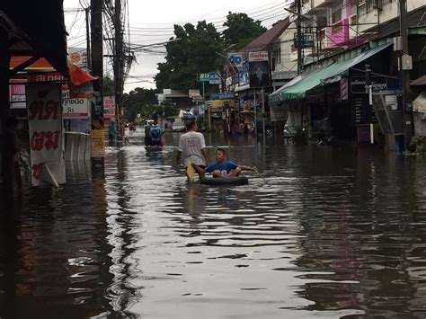 Flood Water Damages Large Areas On Of The City Chiang Mai Citylife