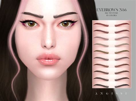 ANGISSI S Eyebrows N66 Eyebrows Sims 4 Sims