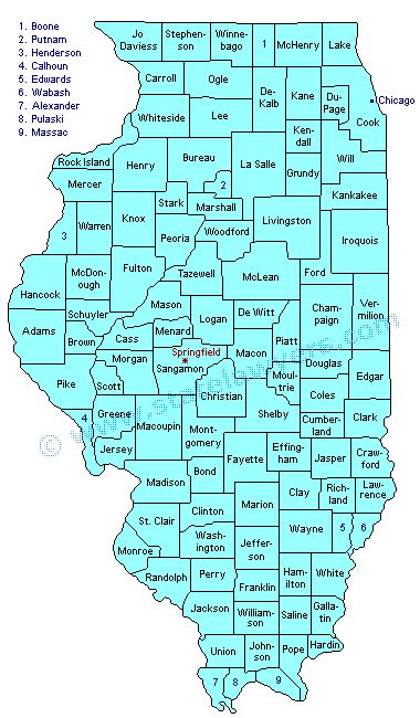 Illinois Lawyer - Attorney Directory - Illinois Counties