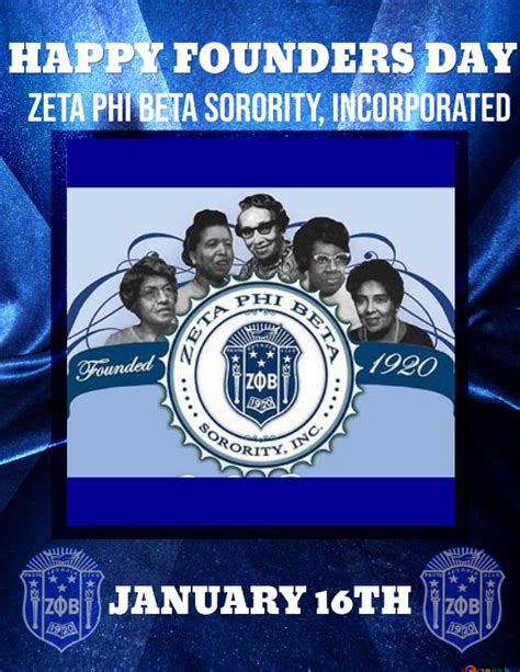 Happy Founders Day Zeta Phi Beta 2024 Gay Marcelle