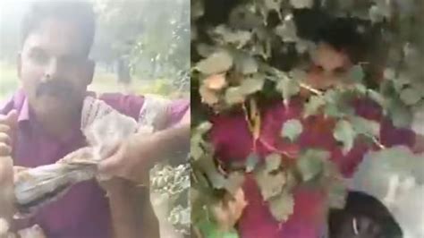 Sorry Bhaiya UP Neta Caught Half Naked With Married Woman At Cremation Ground VIDEO