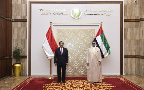 Uae Minister Of State For Defence Affairs Receives Coordinating