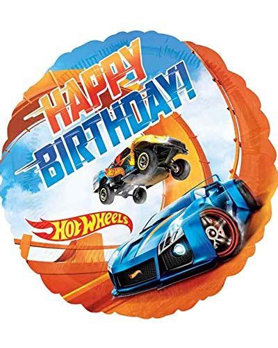 Anagram Hot Wheels Ruedas para cumpleaños 18 Pulgadas Imprimibles hot wheels Fiesta de