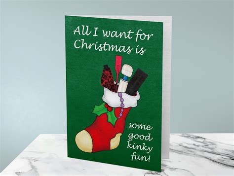 Rude Christmas Card Sex Toys Naughty Christmas Card Sexy Etsy Uk