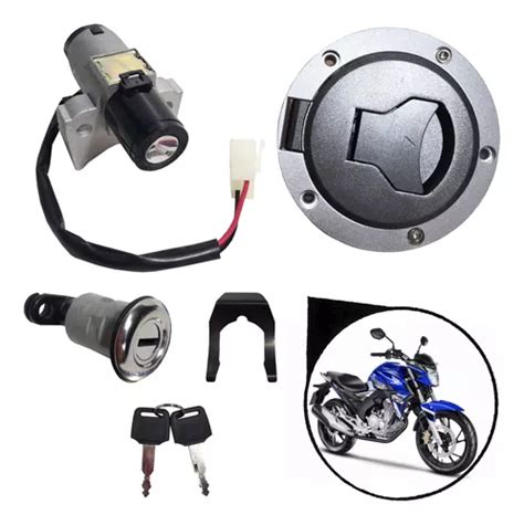 Kit Chave Ignição Tampa Tanque Cb 250f Twister 2021 2022 Frete Grátis