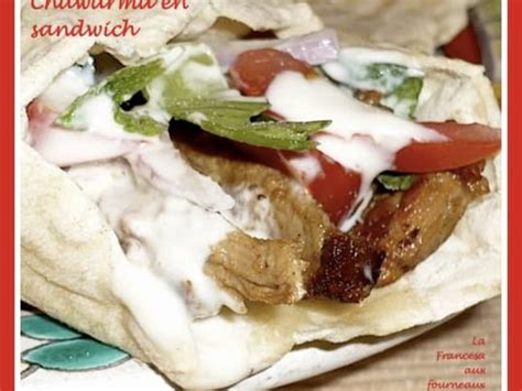 Chawarma Libanais En Sandwich Recette Par LaFrancesa