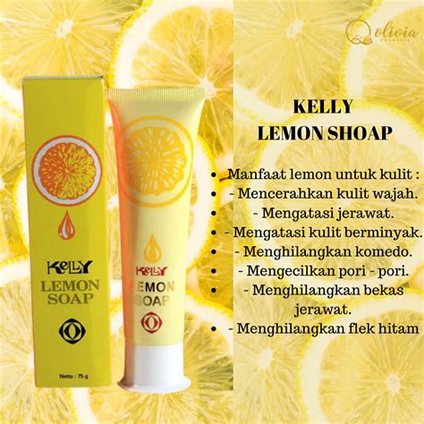 CSC Kelly Lemon Soap 15 Gr Sabun Pencuci Muka Glowing Terlaris