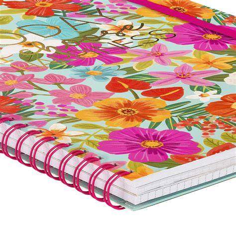 Maxi Carnet Spirale X Cm Legami Flowers P G Chez