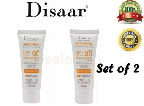 Set Of 2 Disaar Facial Sunscreen Cream Spf 90 Pa Moisturizing Skin Protect Sunblock Lazada Ph