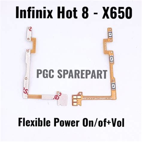 Flexible Konektor Volume Power On Off Infinix Hot X Flexibel Fleksibel By Fiantika